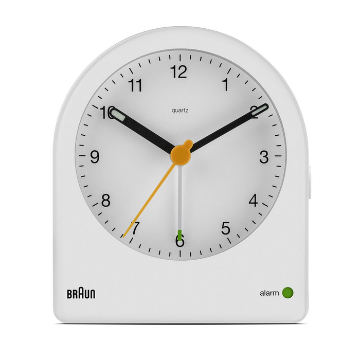 Braun Classic Alarm Clock - BC22 White