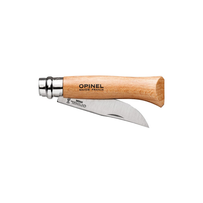 Opinel Tradition Classic Folding Knife - N08 Stainless Steel Natural