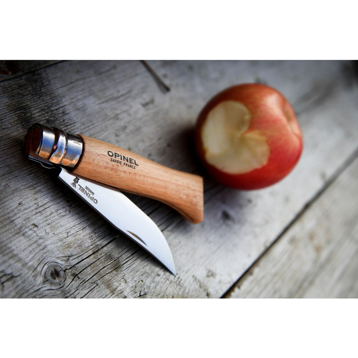 Opinel Tradition Classic Folding Knife - N08 Stainless Steel Natural