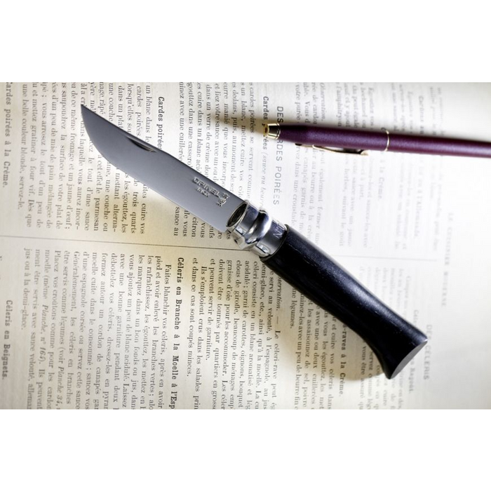 Opinel 傳統高級 摺刀 - N08 黑檀木 (牛皮紙盒)