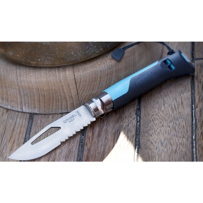Opinel Tradition Multifunction Folding Knife - N08 Outdoor Sports Blue