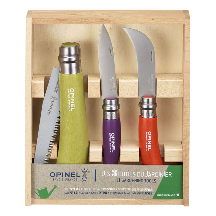Opinel 套裝 - 3-In-1 Gardener's Tool (木盒裝)