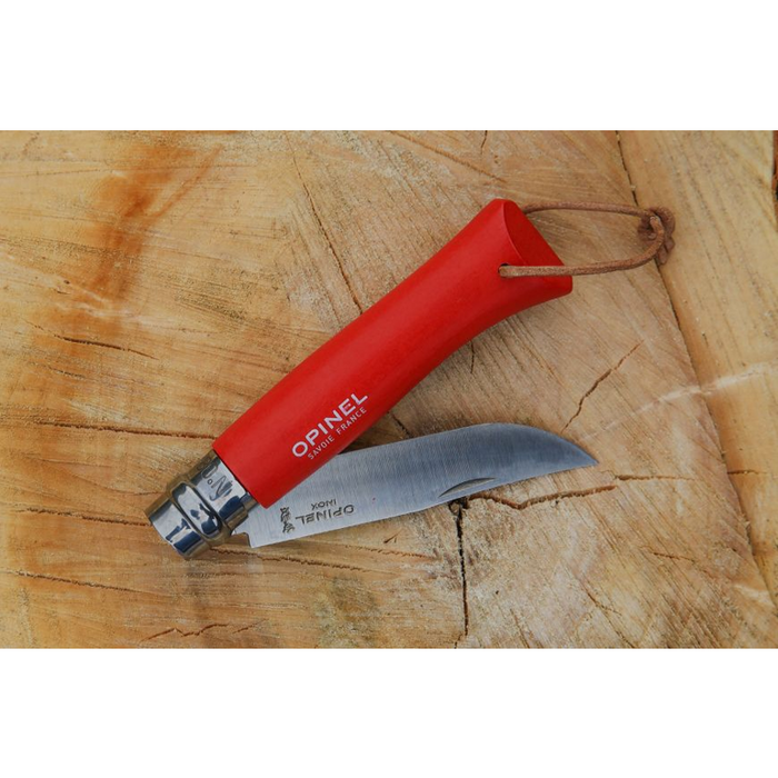 Opinel Tradition Colorama Folding Knife - N08 Bushwhacker Red