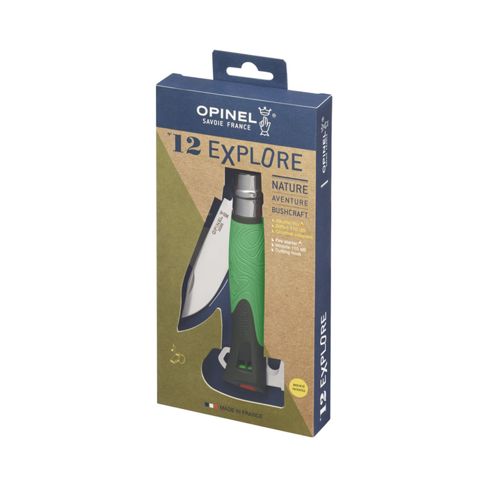 Opinel Tradition Multifunction Folding Knife - N12 Explore Green