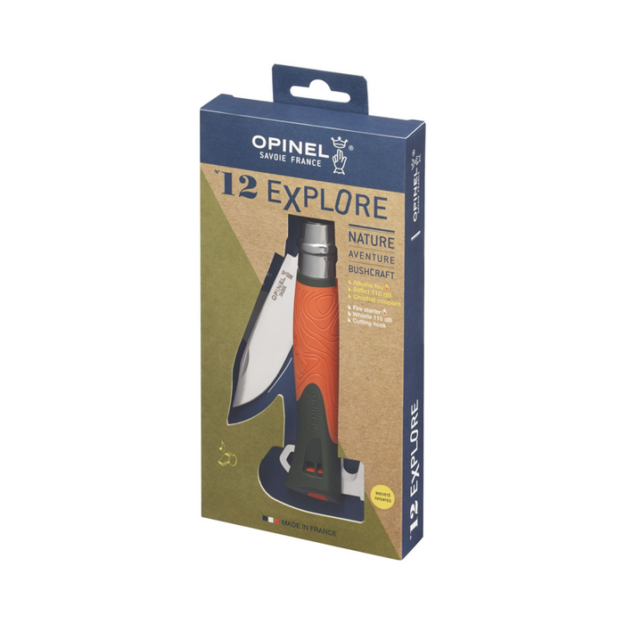 Opinel Tradition Multifunction Folding Knife - N12 Explore Orange