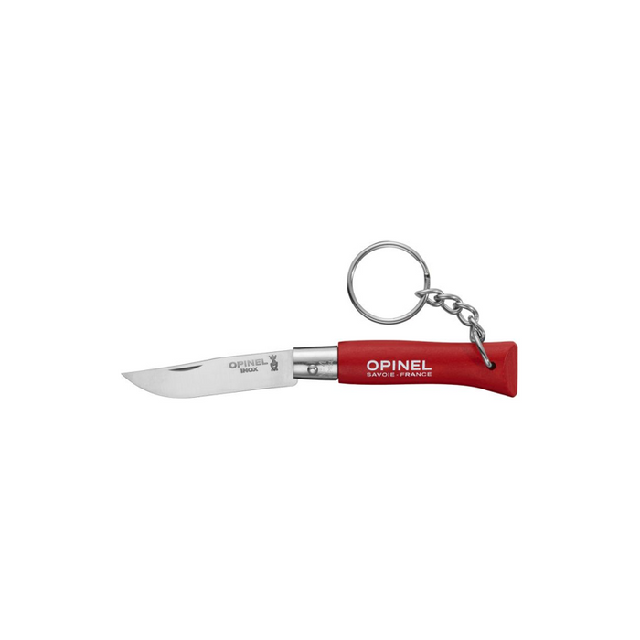 Opinel Tradition Folding Knife - N04 Keychain Red