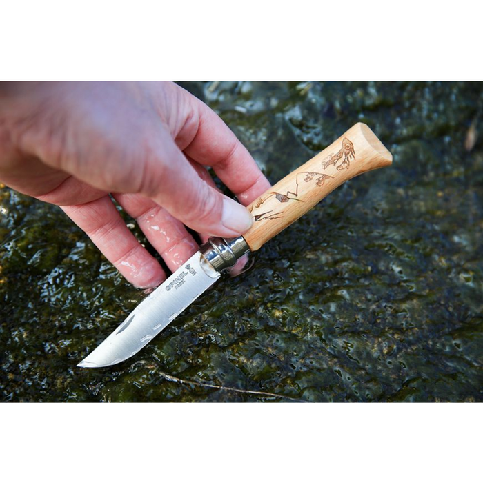 Opinel Tradition Folding Knife - N08 Mountain Sport Hiking