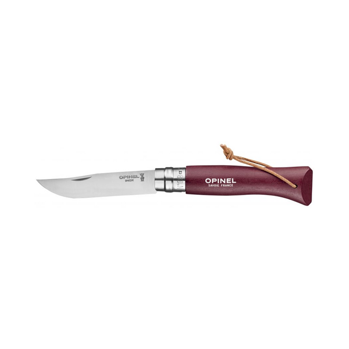 Opinel Tradition Colorama Folding Knife - N08 Bushwhacker Burgundy