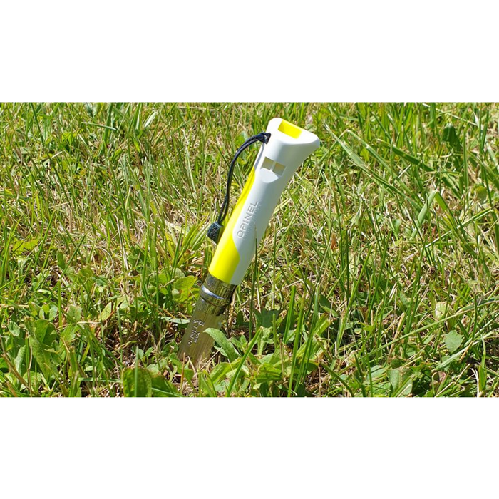 Opinel 傳統多功能 摺刀 - N08 Outdoor Sports 螢光黃色