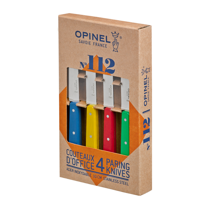Opinel Kitchen Paring Knife - Les Essentiels du Cuisinier N112 4-in-1 Set Classic
