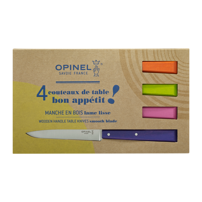 Opinel Table Steak Knife - Bon Appetit N125 4-in-1 Set Pop