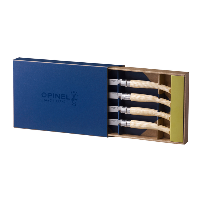 Opinel Table Steak Knife - Table Chic 4-in-1 Set Ash (Mirror-Polished)