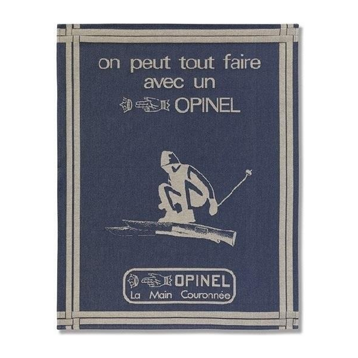 Opinel Linen - "On peut tout faire..." Tea Towel (50x70cm)