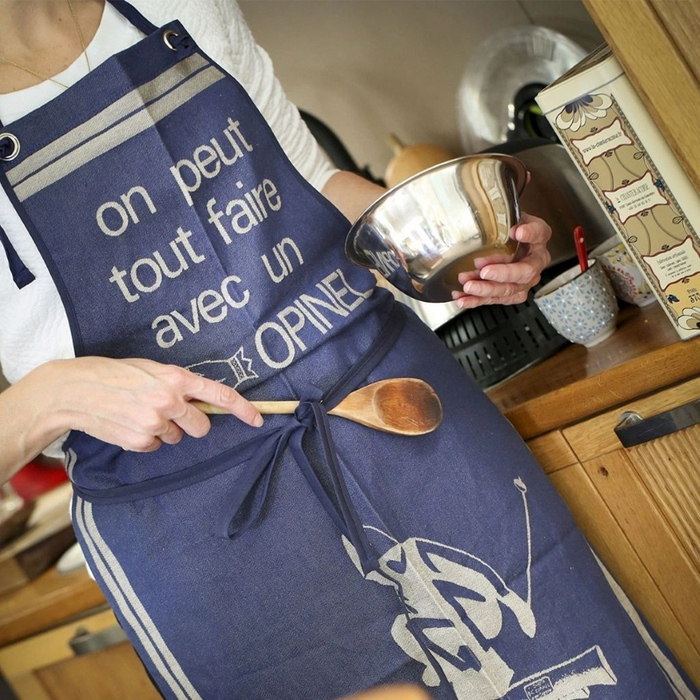 Opinel Linen - "On peut tout faire avec un Opinel" Adult Apron