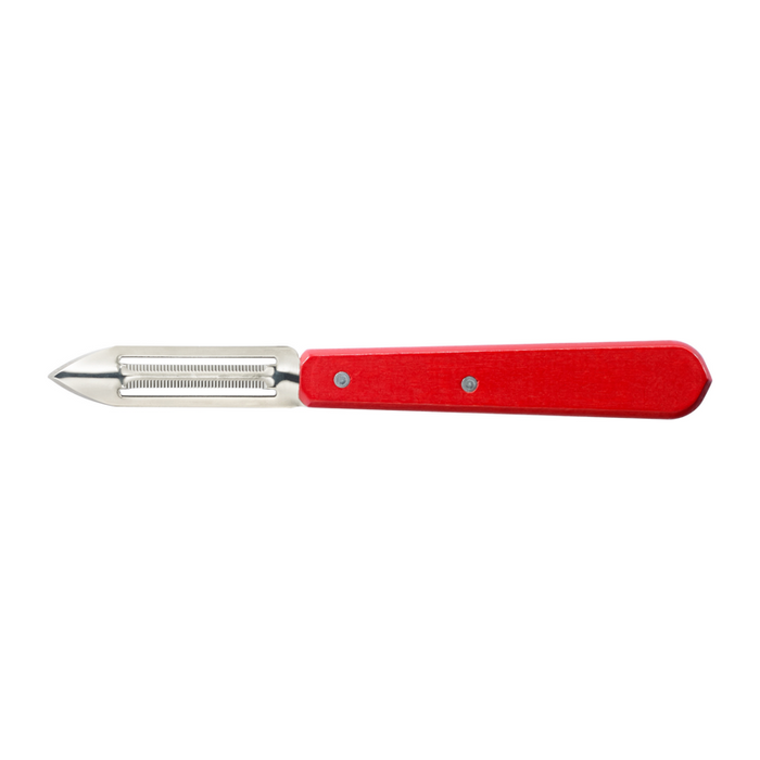 Opinel Kitchen Micro-Serrated Peeler - Les Essentiels du Cuisinier Red