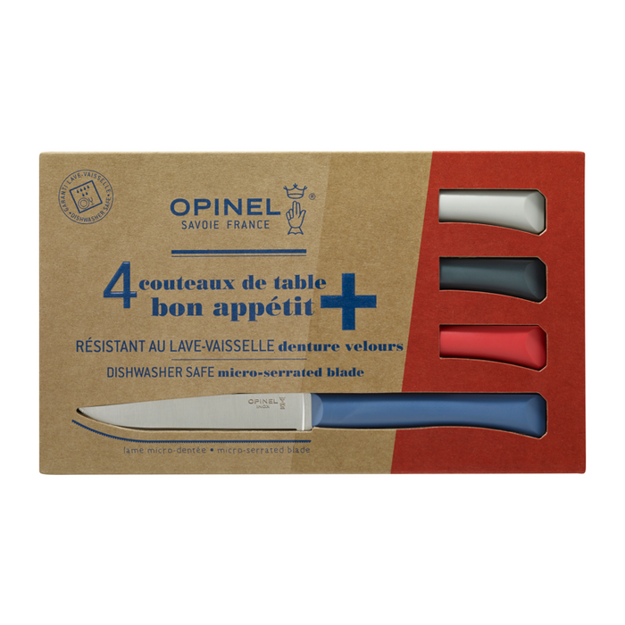 Opinel Table Micro-Serrated Steak Knife - Bon Appetit+ N125 4-in-1 Set Primo