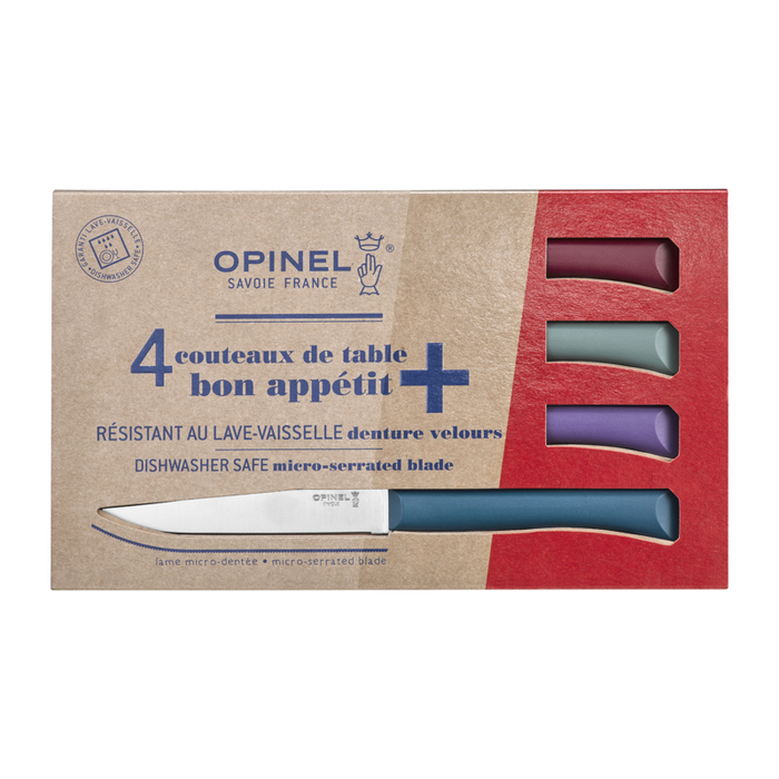 Opinel Table Micro-Serrated Steak Knife - Bon Appetit+ N125 4-in-1 Set Glam
