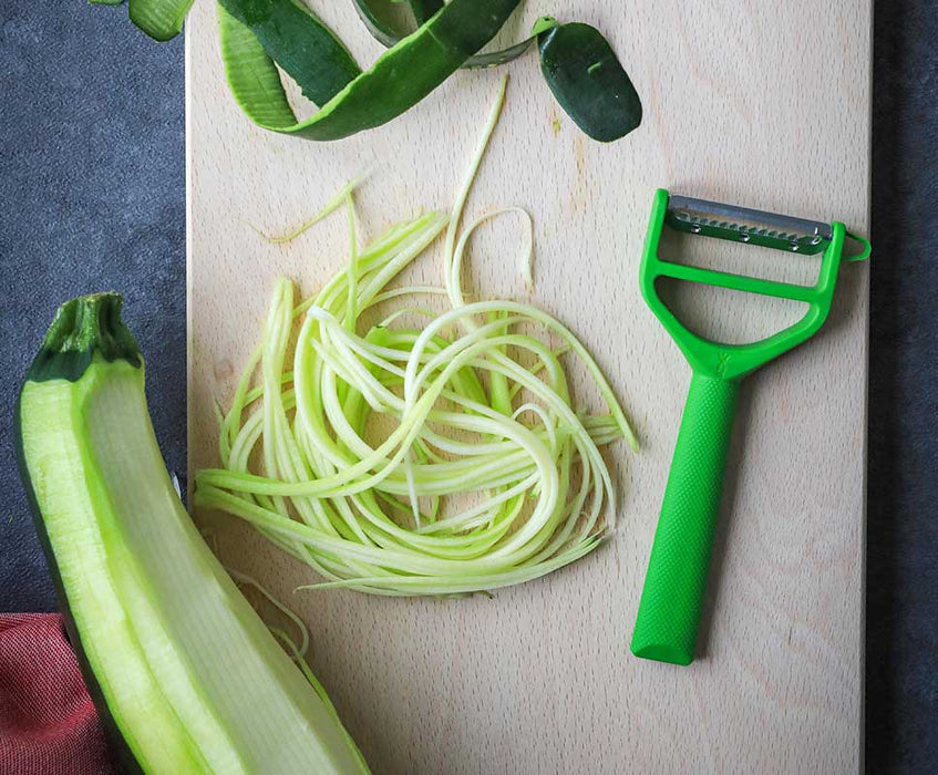 Opinel Kitchen Collection - T-Duo Polymer Peeler In Green