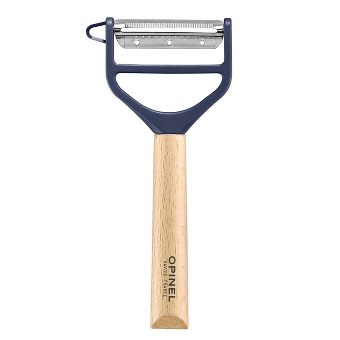 Opinel Kitchen Collection - T-Duo Wooden Peeler In Blue