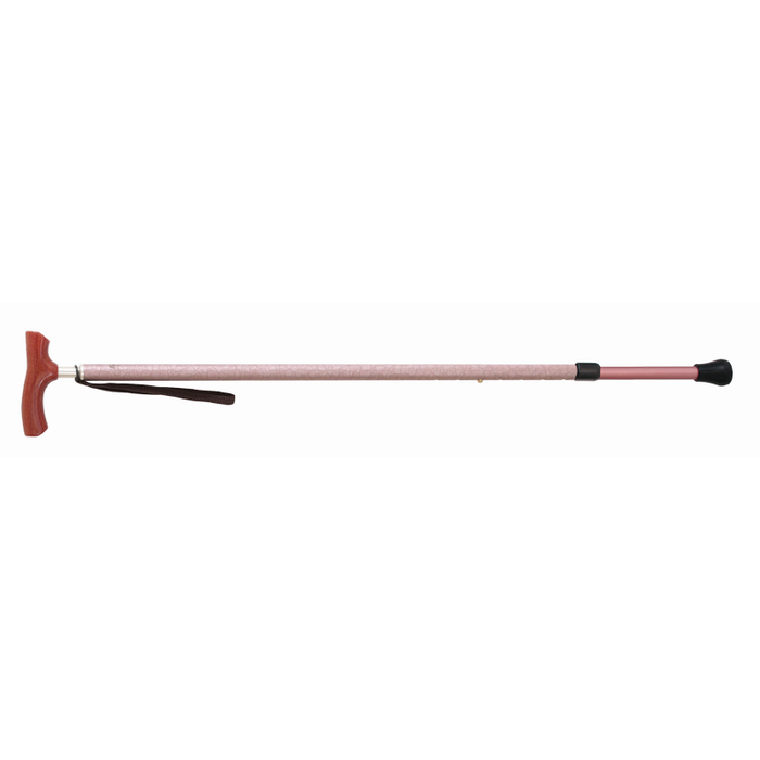 Kainos Walking Cane - Wasai Light Pink (Rosewood Handle)