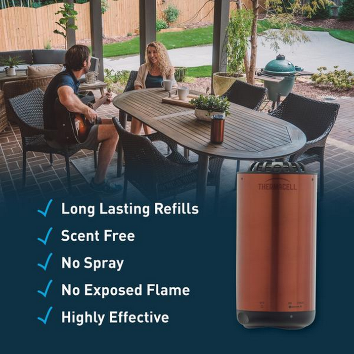 Thermacell Table-Top Mosquito Repeller - Mini-Halo Metal Bronze