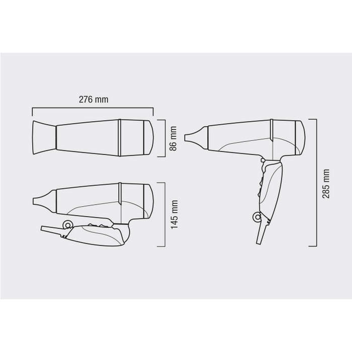 Valera Hospitality 電風筒 - Swiss Light 5400 Fold-Away Ionic TF 黑色